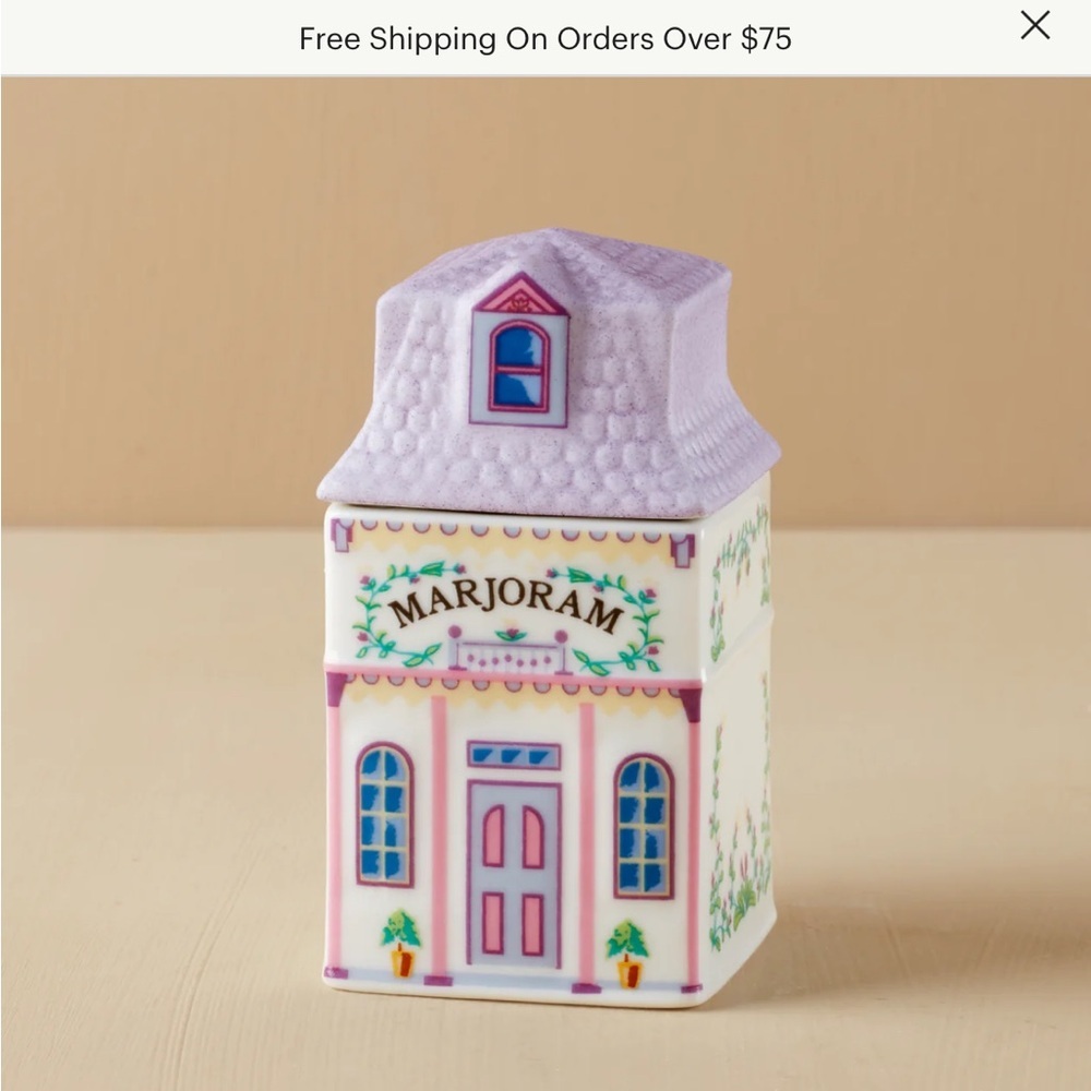 Lenox Spice Village Marjoram Spice Jar Collectible New in Box